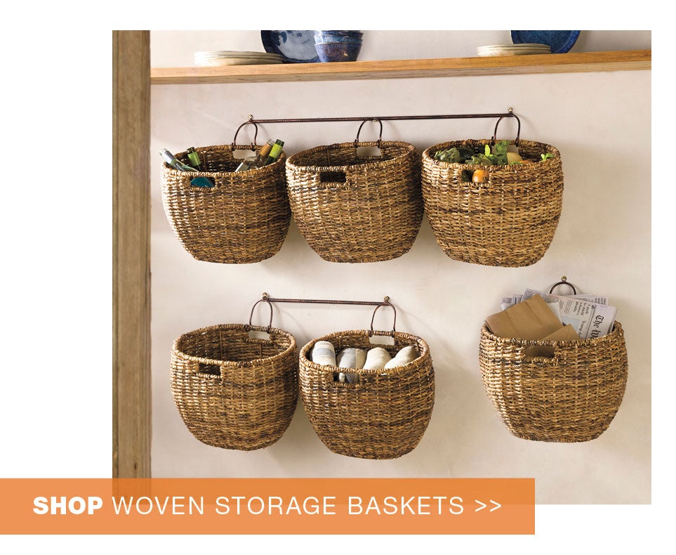 shop woven storage baskets