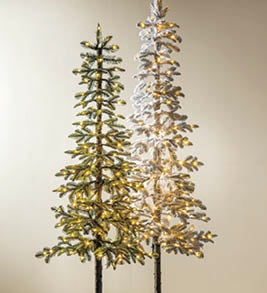 Image of Indoor/ Outdoor Twinkle Lighted Alpine Tree Collection