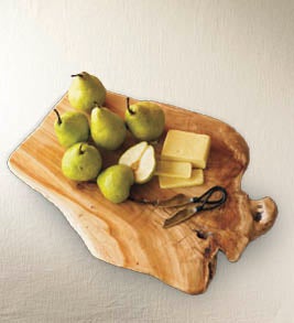 Image of Organic Cheese and Pear on Root Board Gift Set