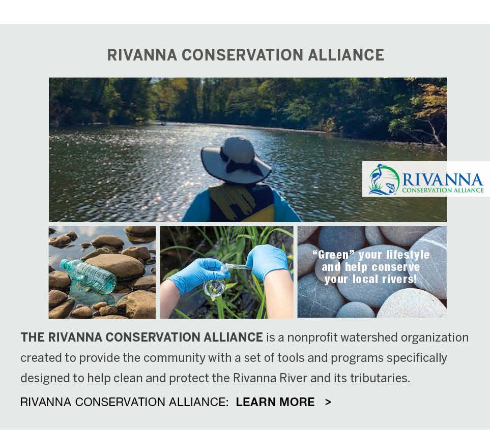<b>RIVANNA CONSERVATION ALLIANCE</b><br />THE RIVANNA CONSERVATION ALLIANCE is a nonprofit watershed organization created to provide the community with a set of tools and programs specifically designed to help clean and protect the Rivanna River and its tributaries. RIVANNA CONSERVATION ALLIANCE:  LEARN MORE