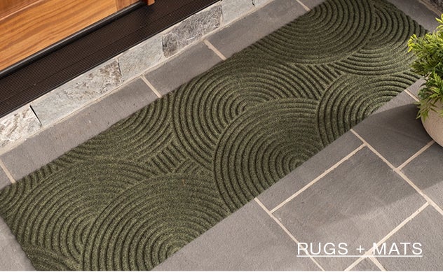 Image of waterhog runner mat. SHOP RUGS + MATS 