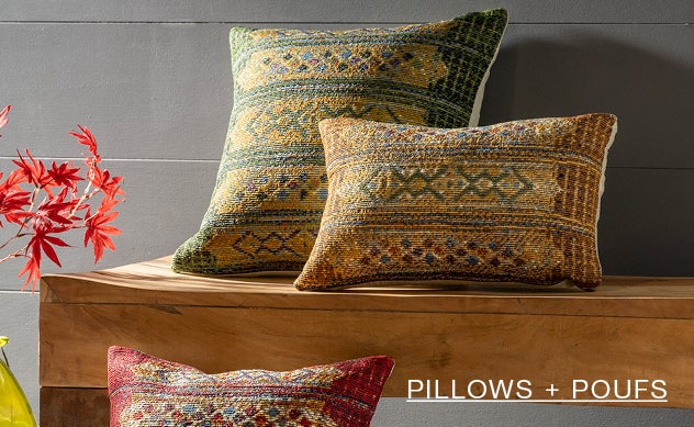 Image of Marrakesh pillows. PILLOWS + THROWS 