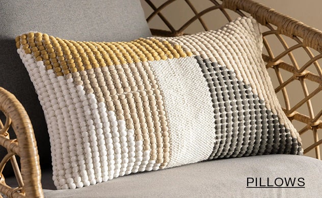 Image of Indoor/Outdoor Graphic Lumbar Pillow. PILLOWS + THROWS 