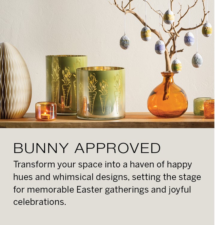 Imagine of Easter decor. Bunny Approved. Transform your space into a haven of happy hues and whimsical designs, setting the state for memorable Easter gatherings and joyful celebrations.