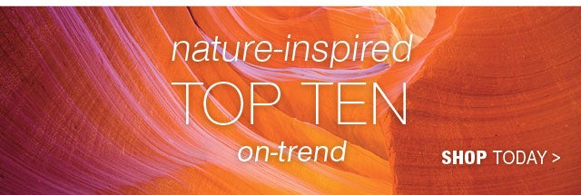 nature-inspired TOP TEND on-trend