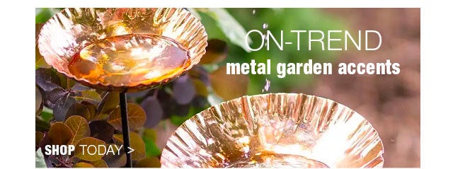 on-trend metal garden accents shop >