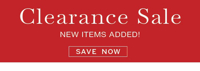Clearance Sale SAVE NOW >