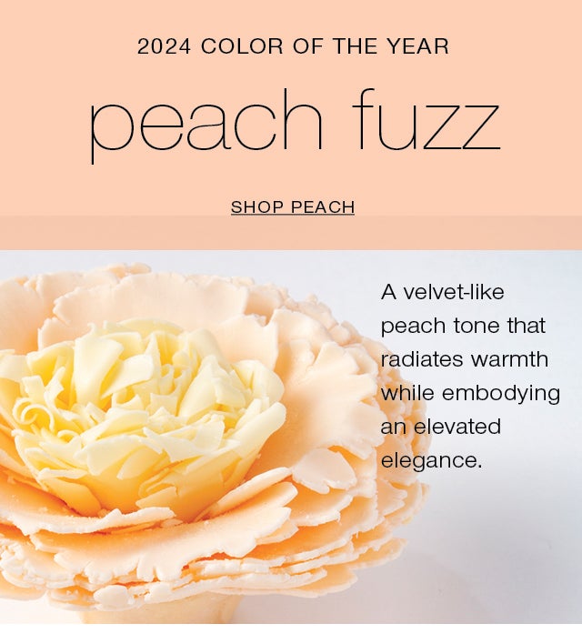 2024 COLOR OF THE YEAR peach fuzz SHOP PEACH