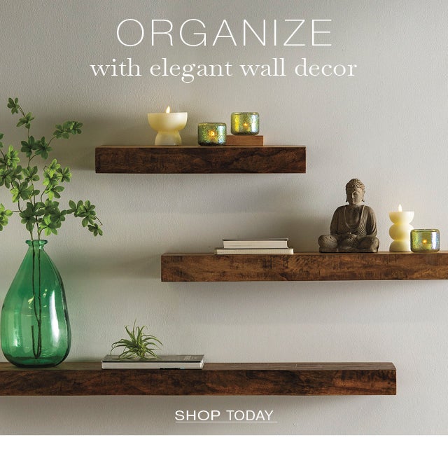 ORGANIZE with elegant wall decor