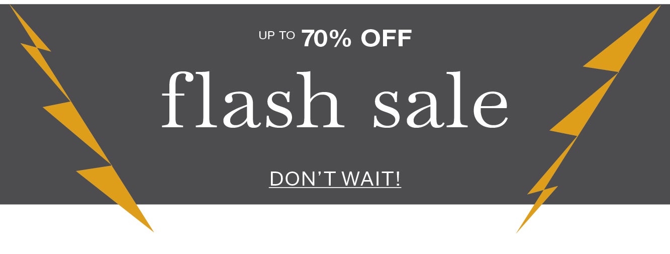 Up to 70% off Flash Sale