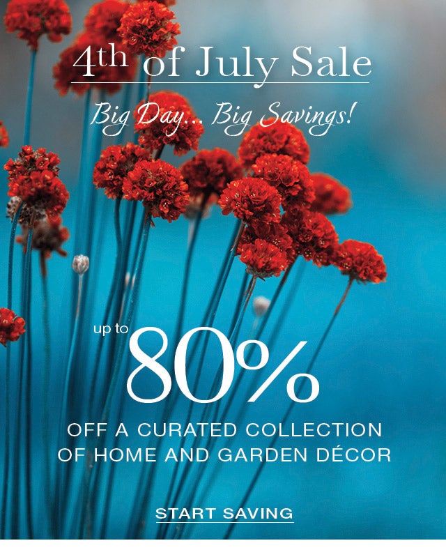 4th of July Sale! up to 80% OFF START SAVING