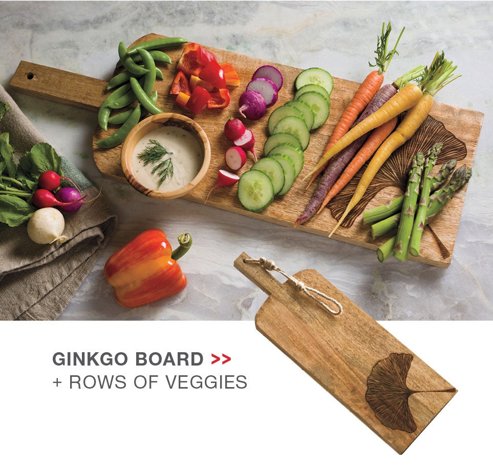 Ginkgo Board + Row of Veggies