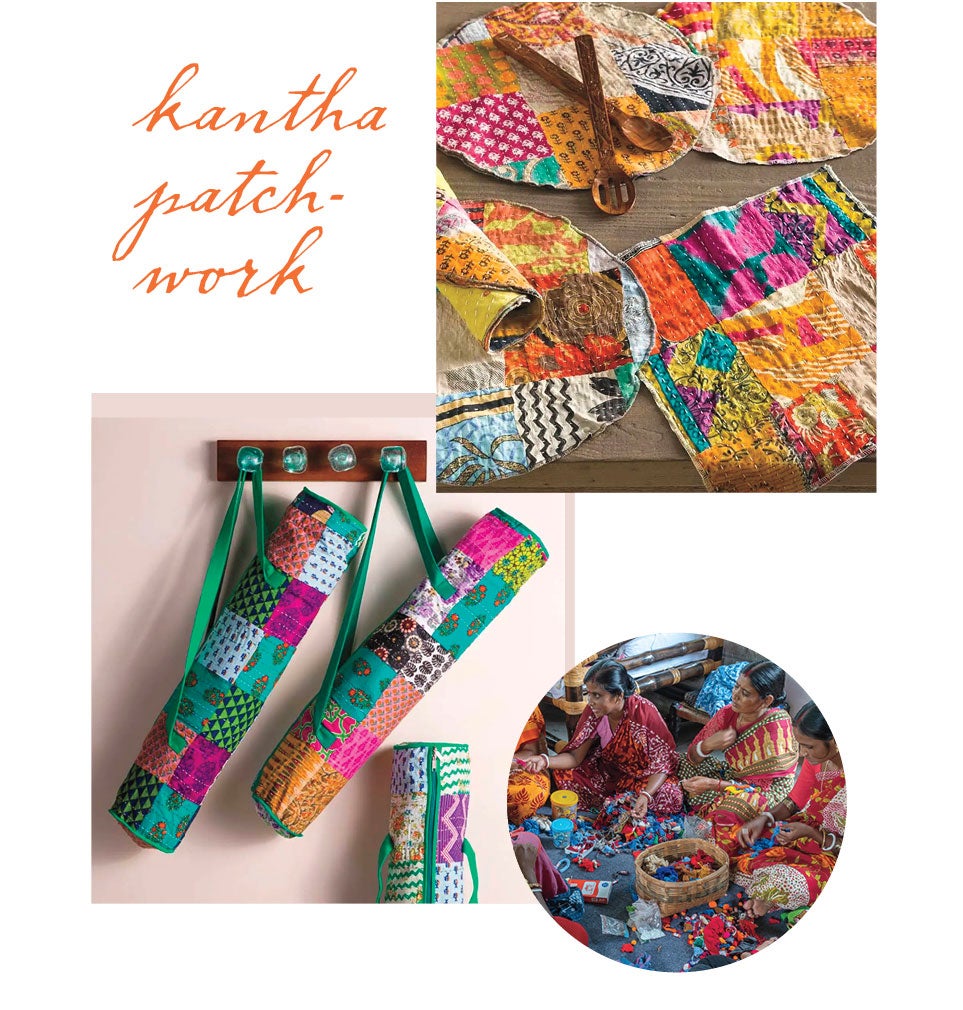 Kantha patchwork