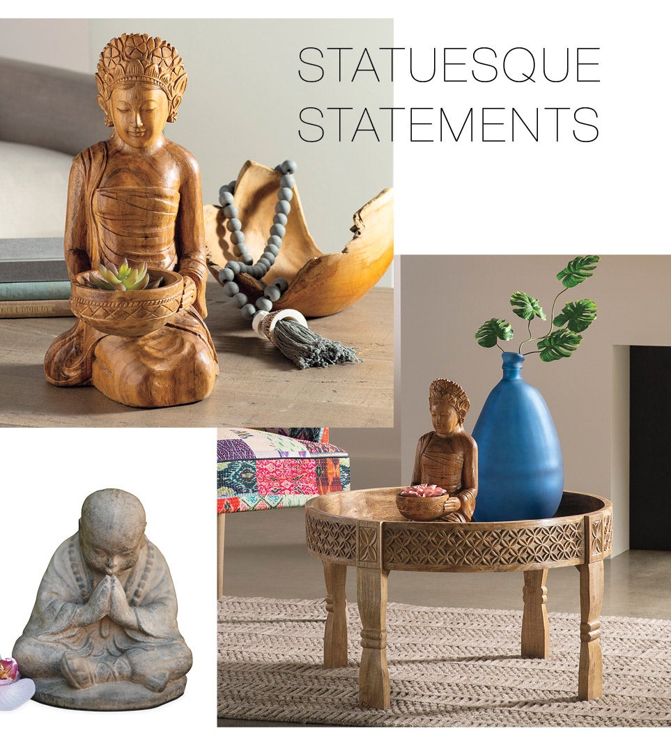 Statuesque Statements - image of assorted indoor statues