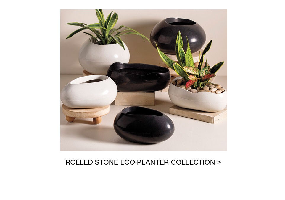 ROLLED STONE ECO-PLANTER COLLECTION