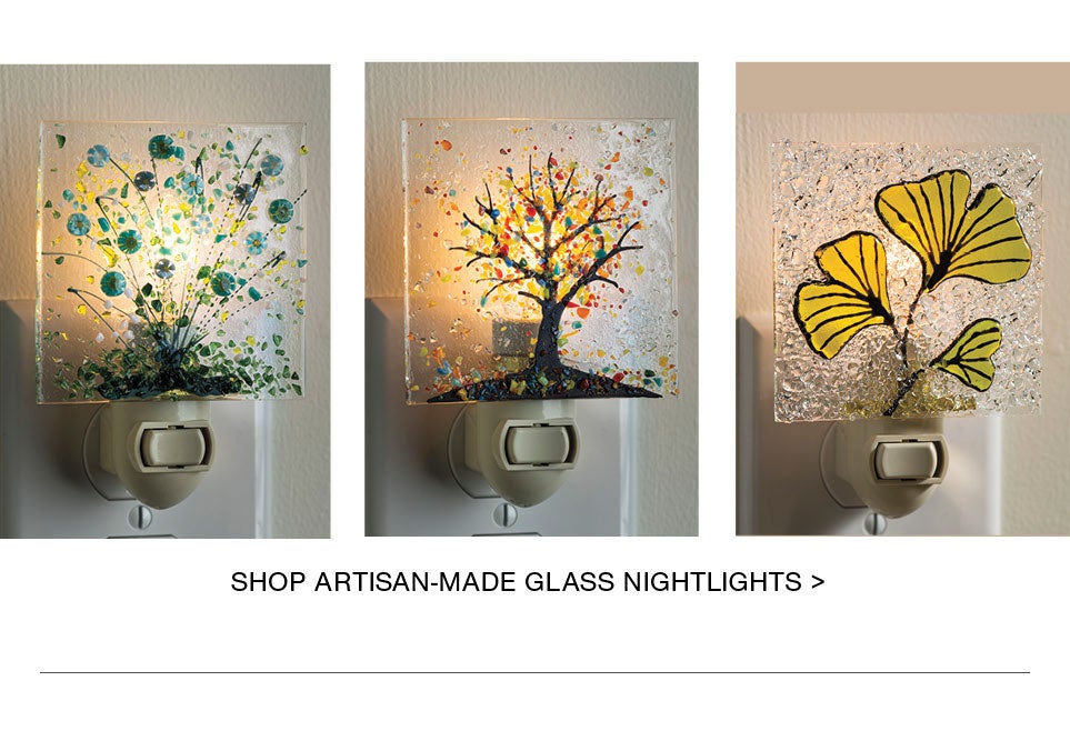 shop artisan-made glass nighlights